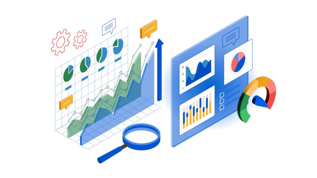 Analytics dashboards and performance graphs from the Best Web Tools for Building a Website