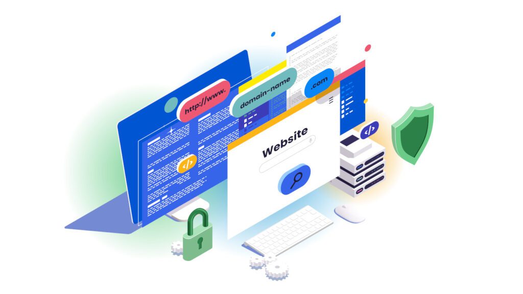 Interface examples of domain registrars categorized under the Best Web Tools for Building a Website